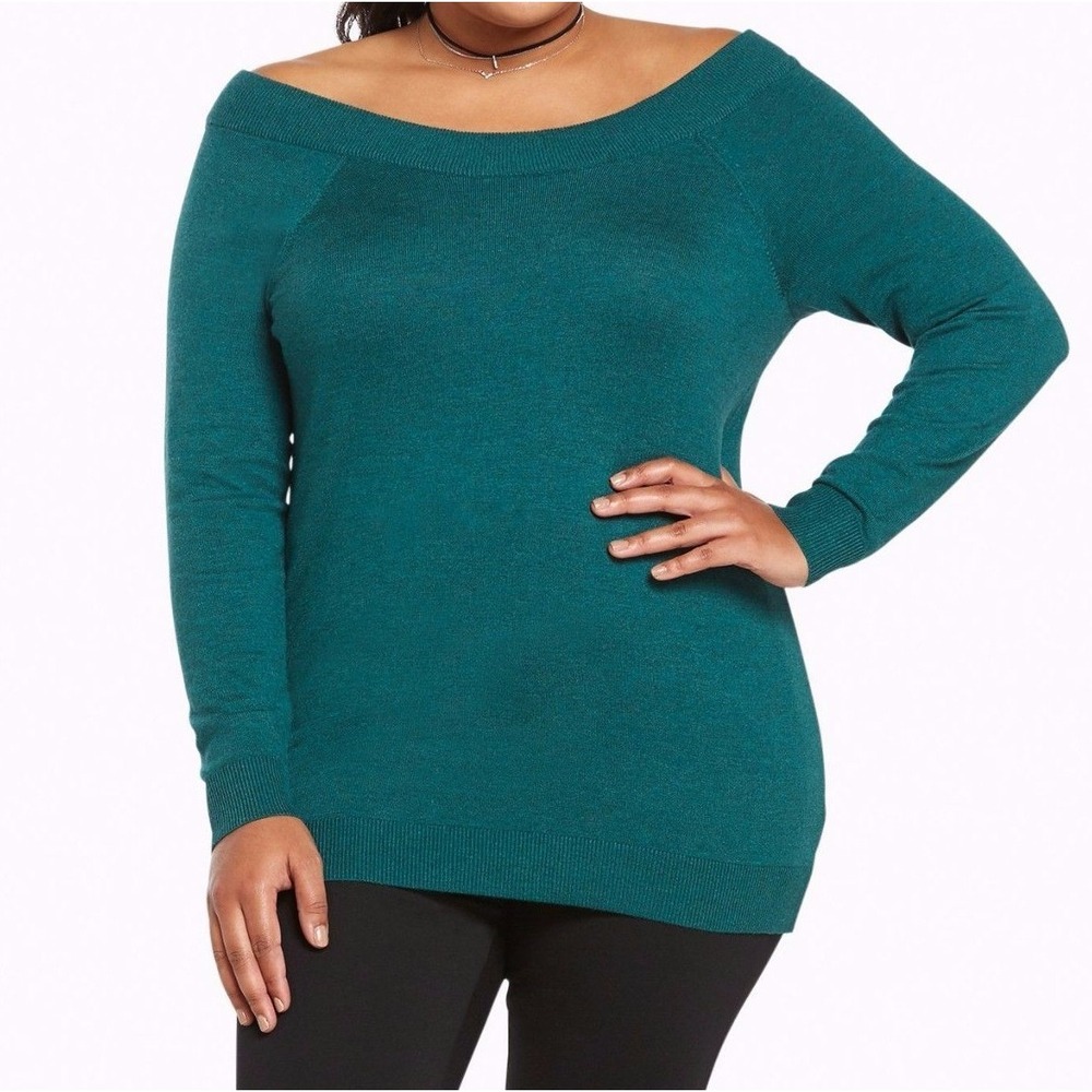 Quiet Luxury Torrid Marilyn Tunic Sweater NWT Green Soft Stretch Size M/L